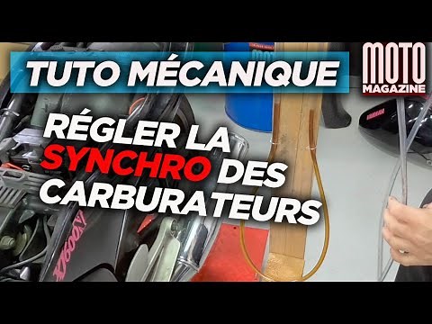 Adjusting motorcycle carburetor synchronization - Mechanical Tutorial
