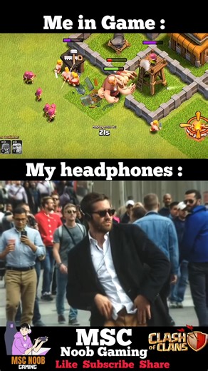 Me Enjoying Songs While Playing COC || Clash of clans|| #clashofclans #coc #cocshorts​​ #shorts​
