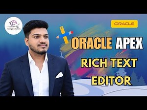 📑 Oracle APEX Rich Text Editor – Complete Page Item Configuration Guide | ‪@thanigaisolutions‬