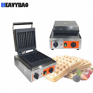 [Hot Item] Heavybao Commercial Electric Belgain Donut Ice Cream Cone Waffle Makers Baking Machine