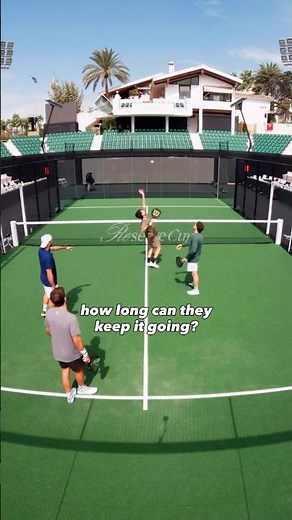How long can they keep the smash challenge going? 🎾🔊