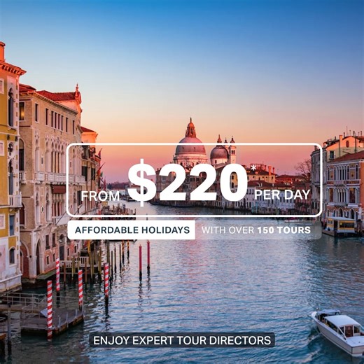 Travel big on a budget 🤩 With tours starting from just $220 per day, a Cosmos holiday is the perfect balance of... 💫 Expert Tour Directors 💫 Just-right inclusions 💫 Hassle-free travel Let Cosmos bring the world within reach 🌏 https://bit.ly/4raxzjL | Cosmos