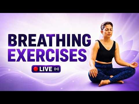LIVE Breathing Exercises | Reduce Stress, Improve Lung Health & Feel Relaxed