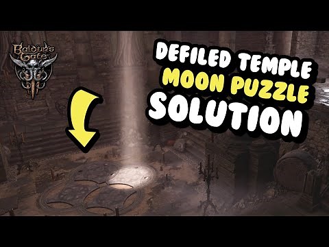 Baldur's Gate 3 Guide - Defiled Temple Moon Puzzle Solution ( Find the Nightsong Quest )