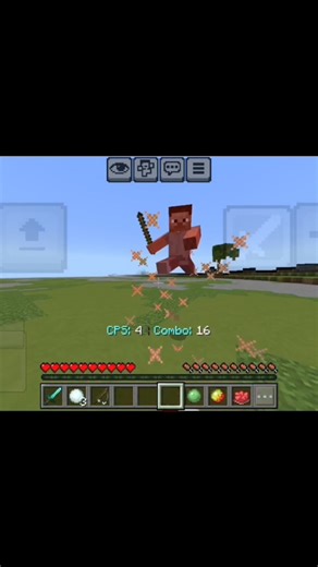 easy combos in mobile #minecraft #mcpe #minecraftshorts
