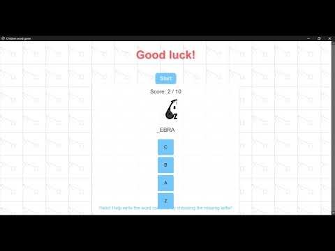Children Word Game