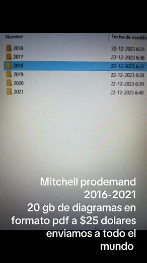 Diagramas Mitchell ProDemand 2016-2021 Disponibles