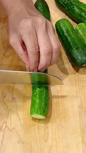 Easy, crunchy Cucumber Kimchi. I added salted shrimp but you can add more fish sauce to omit or substitute with 1 Tablespoon of soy sauce for vegan option. Ingredients 5-6 Korean cucumbers or Kirby pickling cucumbers 1 Tablespoon Kosher or sea salt Optional: 1/4 carrot, grated or sliced thinly 1/4 onion, sliced 1-2 green onions or 1/2- 1 bunch garlic chives, sliced 2-3 garlic cloves, minced 1/2 teaspoon ginger, minced 1/2-1 Tablespoon Korean anchovy sauce or fish sauce 1 teaspoon sugar or sweete