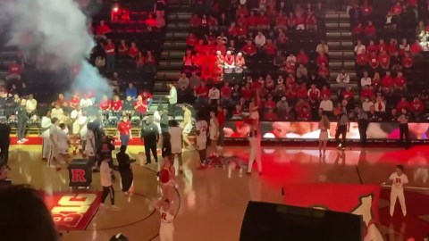 Watch: Dylan Harper makes his Rutgers basketball debut during introductions