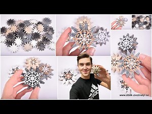 Hvězdičky z ruliček od toaletního papíru