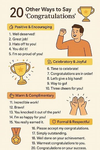 How to Say "Congratulations" Like a Pro (20 Different Ways)