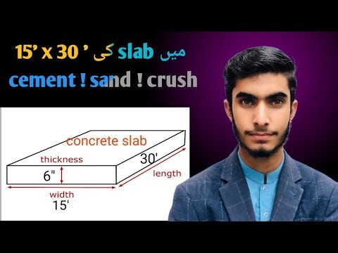 How to Calculate Concrete Quantity in Slab (Step by Step Urdu/Hindi)