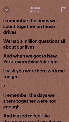 Tonight by FM Static: Complete Lyrics and Overview