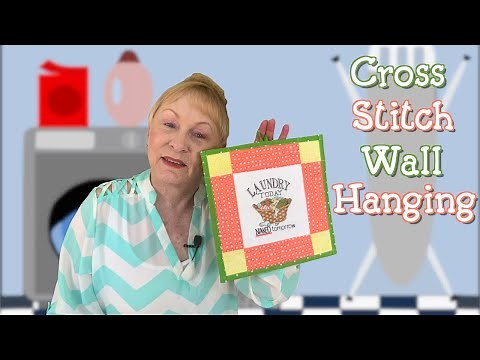 Beginners Cross Stitch Wall Hanging Design | The Sewing Room Channel