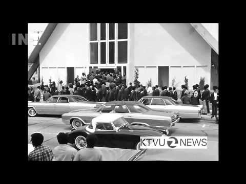 Marlon Brando speaks at Funeral of Black panther Bobby Hutton