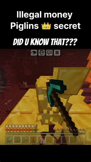 Nether secret🤯 reveal piglins 👑 got 🔴 red handed#minecraft #memes #funny #minecraftmemes