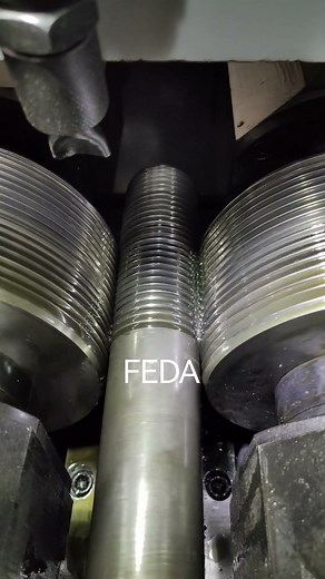 FEDA heavy duty thread rolling machine FD-50T for thread rod M60*5.5 #machine #threadingmachine