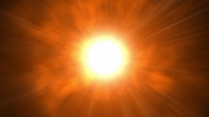 Warm Sunlight with Rays background