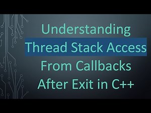 Understanding Thread Stack Access From Callbacks After Exit in C++