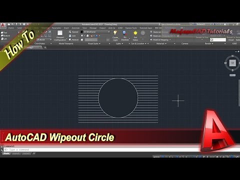 AutoCAD How To Wipeout Circle