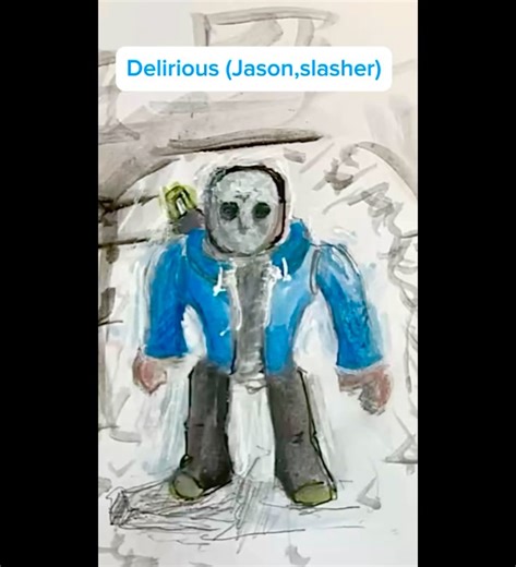 Draw Delirious ( jason,slasher ) #forsaken #drawing #delirious