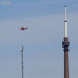 There's a new tower to look out for at Emley Moor. | BBC Yorkshire