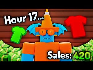 How much ROBUX can you make from ROBLOX CLOTHES in 24 HOURS?