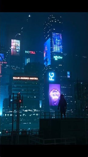 Blender sci-fi cyberpunk city