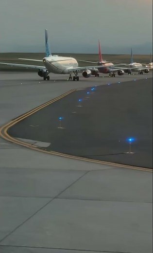 Denver International Airport Massive Plane Queue for Takeoff | Drive and Explore Official #shorts