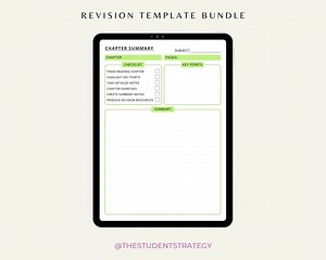 Revision Template Bundle | Printable Revision Sheets for Students | Exam Prep | Summary Templates | Canva Editable | A4 Digital PDF - Etsy UK