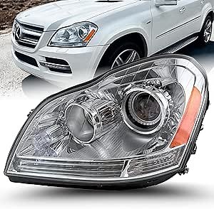 Amazon.com: Replacement for Mercedes-Benz GL Class GL350/ GL450/ GL500/ GL550 2008-2012, Headlight Assembly, Xenon Type Headlamp w/Adaptive Frontlight System, Left / Driver Side, w/o Bulbs, w/o Control Module : Automotive