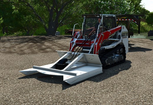 FS25 - Skid Loader Bush Hog Brush Cutter by TN Fabrication