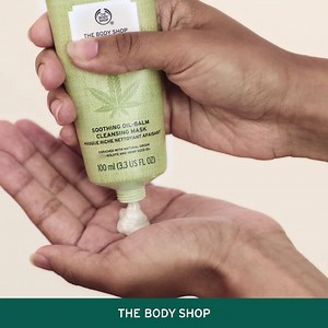 195 reactions · 26 shares | Drum roll, please… our CBD Soothing Oil-Balm Cleansing Mask is here to soothe stressed skin. Beautifully textured and enriched with natural-origin CBD and hemp seed oil, just smooth it on and let it do its magic for a few minutes before washing it off. | The Body Shop | Facebook