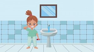 Little Girl Brushing Teeth Animation 4k Stock Footage Video (100% Royalty-free) 1077513950 | Shutterstock