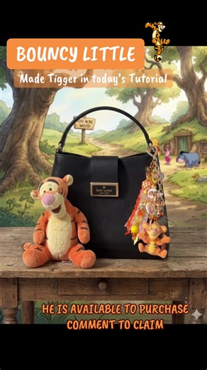 DIY Tigger Bag Charm Tutorial | Comment to Claim!