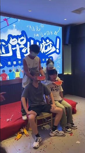 WATCH: Blindfolded team crushes watermelon eating contest