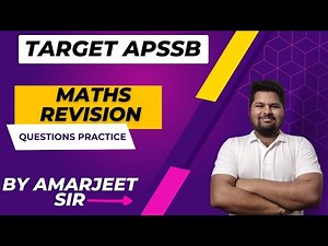 APSSB MATHS REVISION Part (1) by Amarjeet Sir | APSSB MTS #apssbsteno #apssbexam #apssb