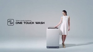 Save your precious time and energy! Midea Washing Machine - automatically handles your entire wash process with just a one touch magic button. وفر وقتك! غسالة ملابس مايديا تتميز بوظيفة اللمسة الواحدة. | Midea