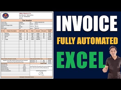 Create A Professional INVOICE in Excel