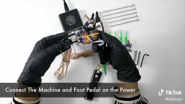 Complete Beginner Coil Tattoo Kit Machines with New Long Needles #tattoos #coiltattoomachine