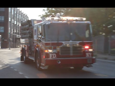 **EXTREMELY RARE** FDNY Super Pumper 1 & Engine 260 Respond to A 5th Alarm/10-86 Fire in a Tire Shop