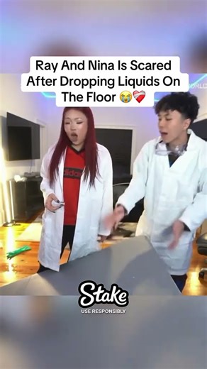 Ray And Nina Is Scared After Dropping Liquids On The Floor😨