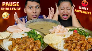 154K views · 2.5K reactions | Husband vs. Wife Time Freeze Challenge | Who Will Win? #mukbangpari #mukbang #mukbangchallange #eatingshow #asmr | Mukbang Pari | Facebook