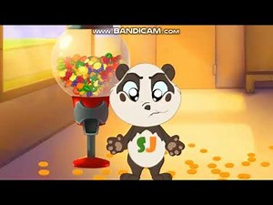 Learn Colors & Fruits with Gumball Machine for Kids | Panda Bo Chainsaw Fun by SurpriseJoe