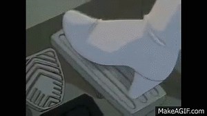 Pedal pumping cartoon girls. on Make a GIF