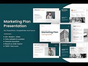 FREE Modern Marketing Plan Template – Limited-Time Offer! (PowerPoint, Google Slides & Canva)
