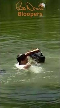 I didn't see the cameraman and bumped him into the lake! 😳🤣