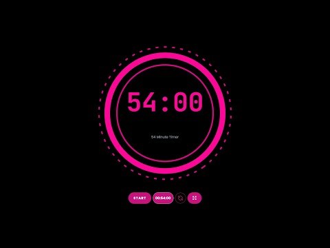 54 Minute Timer - Traditional Clock