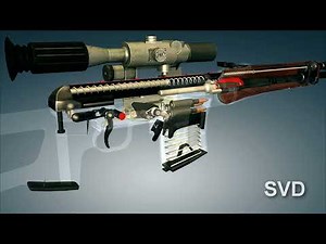 SVD Dragunov Sniper Rifle. How it works | 3dGun
