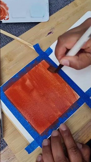 Easy Beginner Abstract Watercolor Painting Tutorial 🎨 Relaxing Minimal Art for Beginners